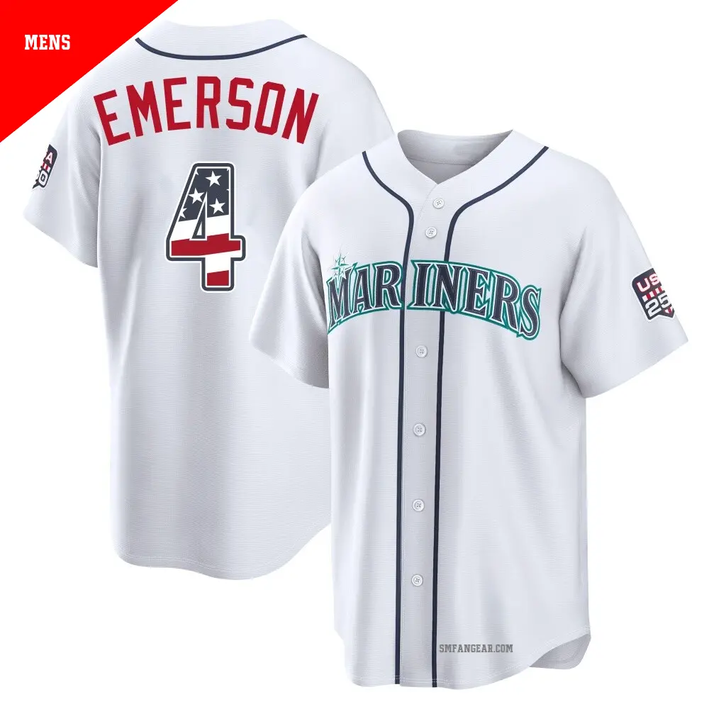 Youth #4 Colt Emerson Seattle Mariners Navy Limited Road Jersey